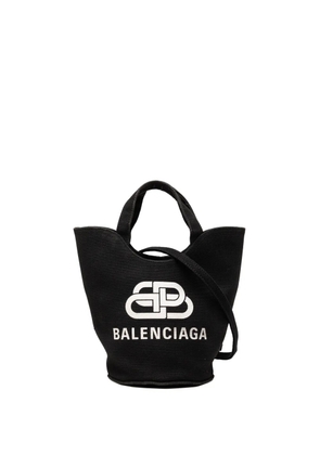Balenciaga Pre-Owned 2020 Canvas Wave Tote XS satchel - Black