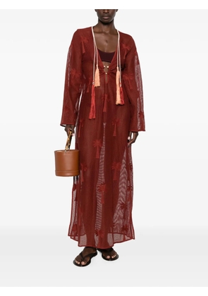 Johanna Ortiz Palm Veil tunic dress - Brown
