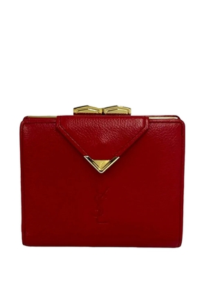 Saint Laurent Pre-Owned 20th Century Leather Monogram Bifold Wallet small wallets - Red