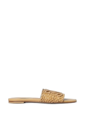 Casadei Ischia woven leather sandals - Neutrals
