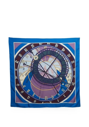 Hermès Pre-Owned Mecanique du Temps scarf - Blue