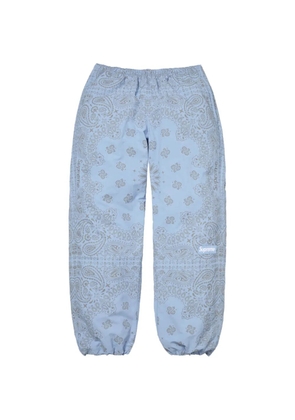 Supreme bandana-print trousers - Blue