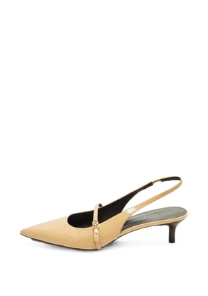 Tory Burch patent leather slingback pumps - Neutrals