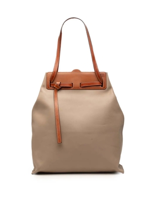 Loewe Pre-Owned 2019 Calfskin Lazo tote bag - Brown