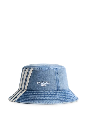 KITH x Messi x Adidas logo-embroidered bucket hat - Blue