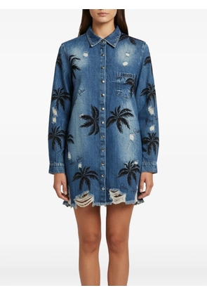 Loro Piana Pre-Owned Aloha Plein distressed denim jacket - Blue