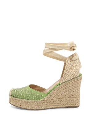 Valentino Garavani Pre-Owned studded leather espadrille sandals - Neutrals