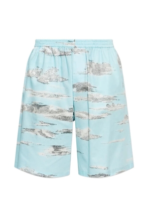 Moschino cloud-print shorts - Blue
