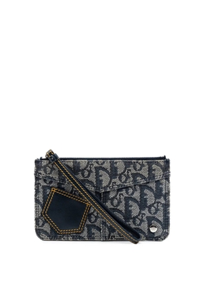 Christian Dior Pre-Owned 2001 Diorissimo Trotter Canvas Wristlet pouch - Blue