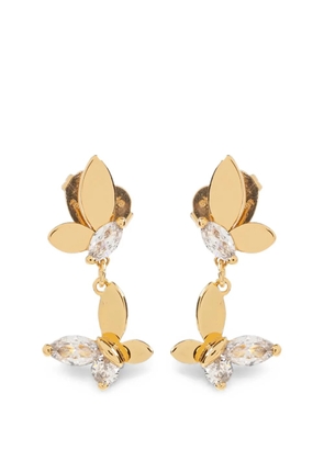Kate Spade Social Butterfly crystal-embellished earrings - Gold