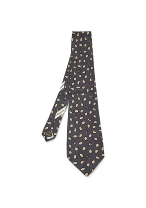 Valentino Garavani Pre-Owned printed silk tie - Grey