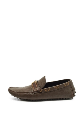 Louis Vuitton Pre-Owned Hockenheim leather driver loafers - Brown