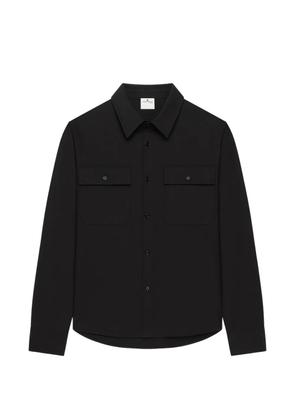 Courrèges embroidered detail shirt - Black