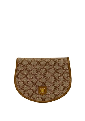 Celine Pre-Owned 2000-2026 Macadam Coated Canvas Triomphe Bifold Wallet small wallets - Neutrals