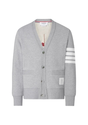 Thom Browne embroidered-detail cardigan - Grey