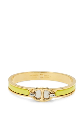 Hermès Pre-Owned Mini Clic Chaine d’Ancre enamel bracelet - Gold