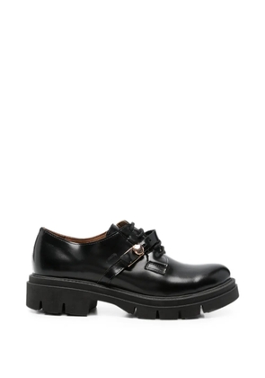 SERGIO MORETTI FIRENZE buckle-detail leather derby shoes - Black