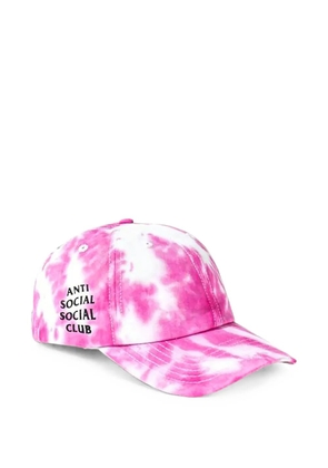 Anti Social Social Club tie-dye logo-print baseball cap - Pink