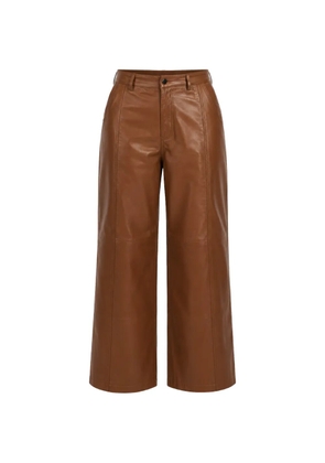 Yigal Azrouel Rowan leather cargo pants - Brown