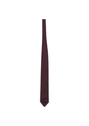 Zegna Brera geometric-print tie - Red