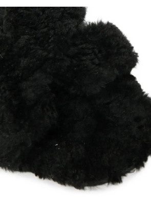Hermès Pre-Owned Oran shearling sandals - Black