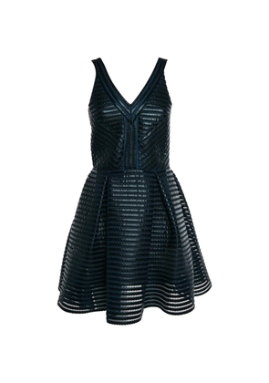 Maje Rosemount striped mesh dress - Blue