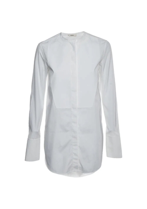 Celine Pre-Owned mandarin-collar long-sleeve shirt - White