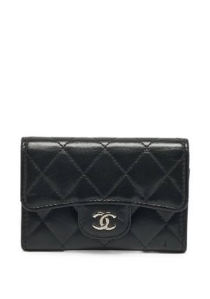 CHANEL Pre-Owned 2018 Classic Flap diamond-quilted wallet - Black