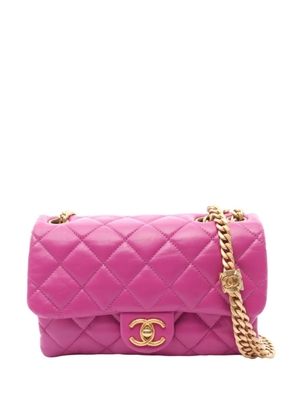 CHANEL Pre-Owned 2021-2026 Small Quilted Lambskin On And On Chain Flap shoulder bag - Purple