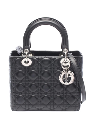 Christian Dior Pre-Owned 2010-2026 Medium Lambskin Cannage Lady Dior satchel - Black