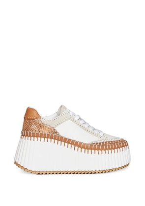 Chloé Nama wedge sneakers - White