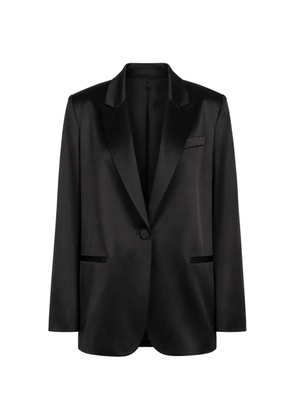 The Sei oversized silk blazer - Black