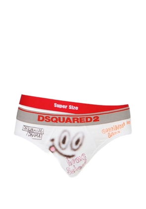 DSQUARED2 graffiti briefs - White