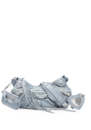 Balenciaga Pre-Owned 2010s Le Cagole rhinestone-embellished shoulder bag - Blue
