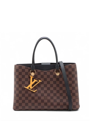 Louis Vuitton Pre-Owned 2019-2020 Damier Ebene Riverside satchel - Brown