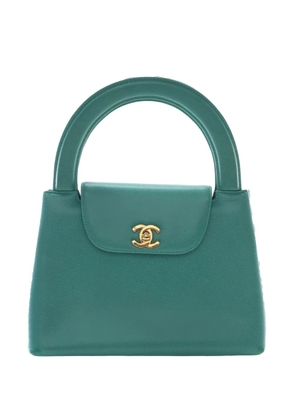 CHANEL Pre-Owned 1997-1999 CC Caviar Kelly Top Handle Flap handbag - Green