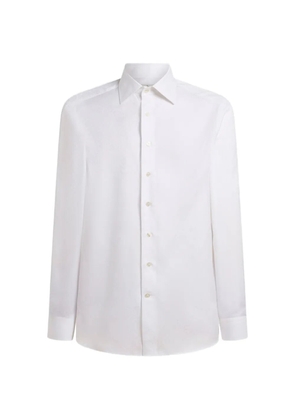 ETRO cotton jacquard shirt with medallion motif - White