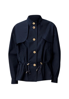 Claudie Pierlot drawstring-waist storm-flap parka - Blue