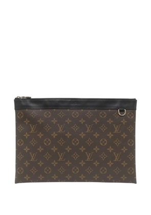 Louis Vuitton Pre-Owned 2020 Monogram Macassar Discovery Pochette GM clutch bag - Brown
