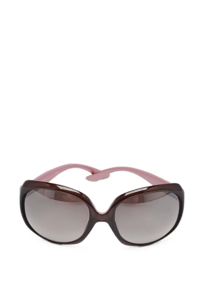 Christian Dior Pre-Owned oversized sunglasses - Brown