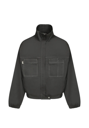Carrer contrast-stitch chest-pocket jacket - Blue