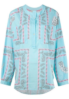 Natasha Zinko printed shirt top - Blue