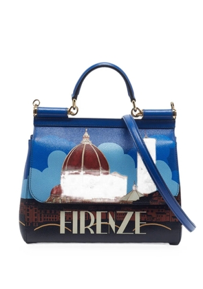 Dolce & Gabbana Pre-Owned medium Miss Sicily leather tote bag - Blue