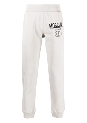 Moschino Smiley-print logo track trousers - Grey