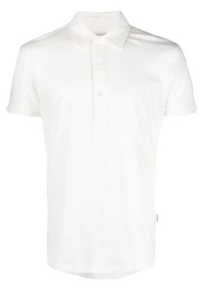 Orlebar Brown Sebastian cotton-silk polo shirt - White