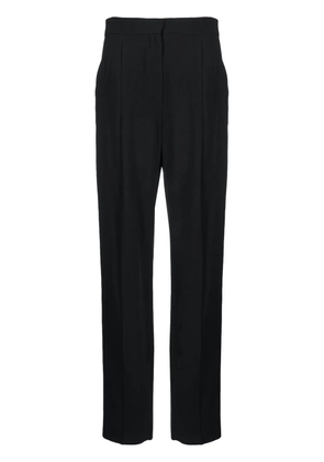 Emporio Armani darted straight-leg trousers - Black