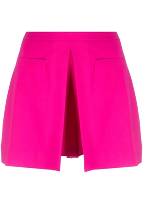 Moschino pleated crepe tailored shorts - Pink