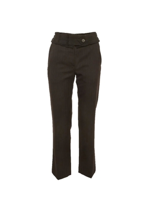 Prada Pre-Owned striped straihgt-leg trousers - Brown
