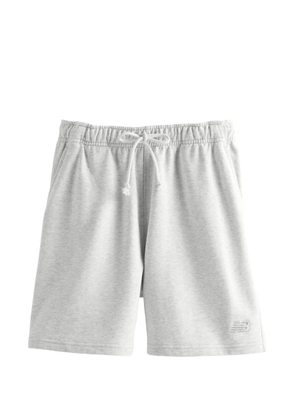 New Balance logo-embroidered track shorts - Grey