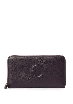 Coccinelle Dulse Soft pebbled leather wallet - Purple
